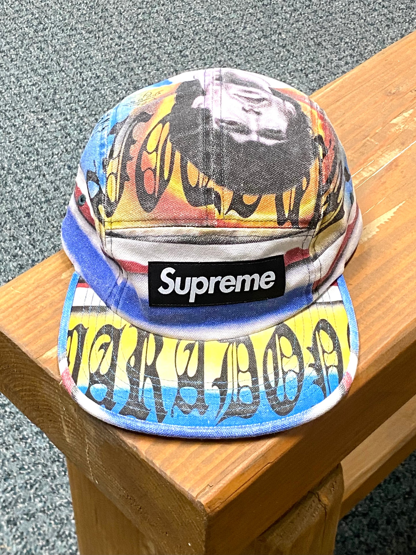 2024 s/s supreme maradona 5-panel camp strapback cap