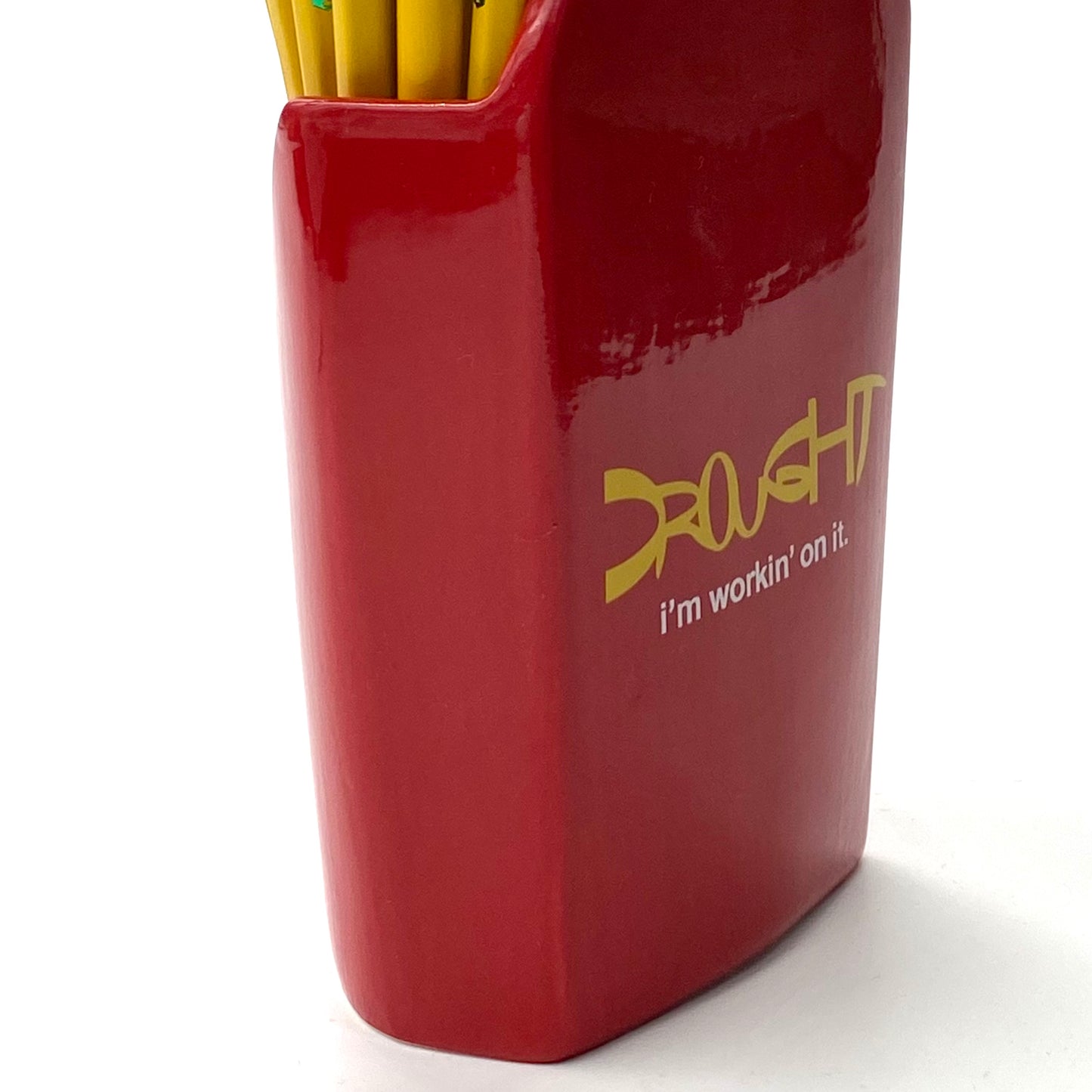 2023 drought i’m workin on it fried ceramic vase
