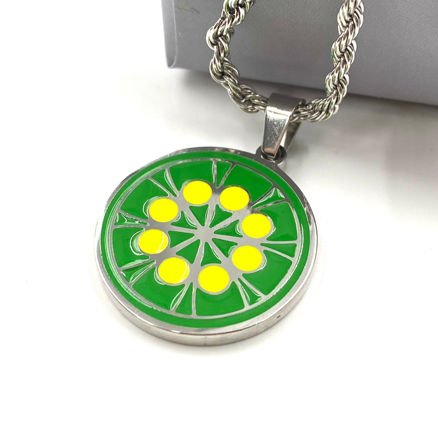 2022 drought limewire pendant necklace