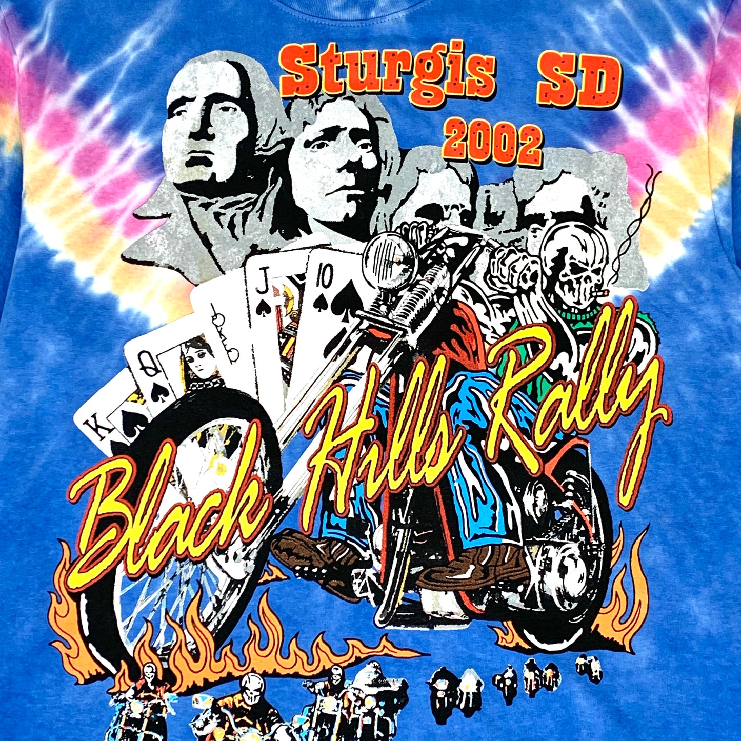 2024 warren lotas sturgis royal flush tie dye t-shirt