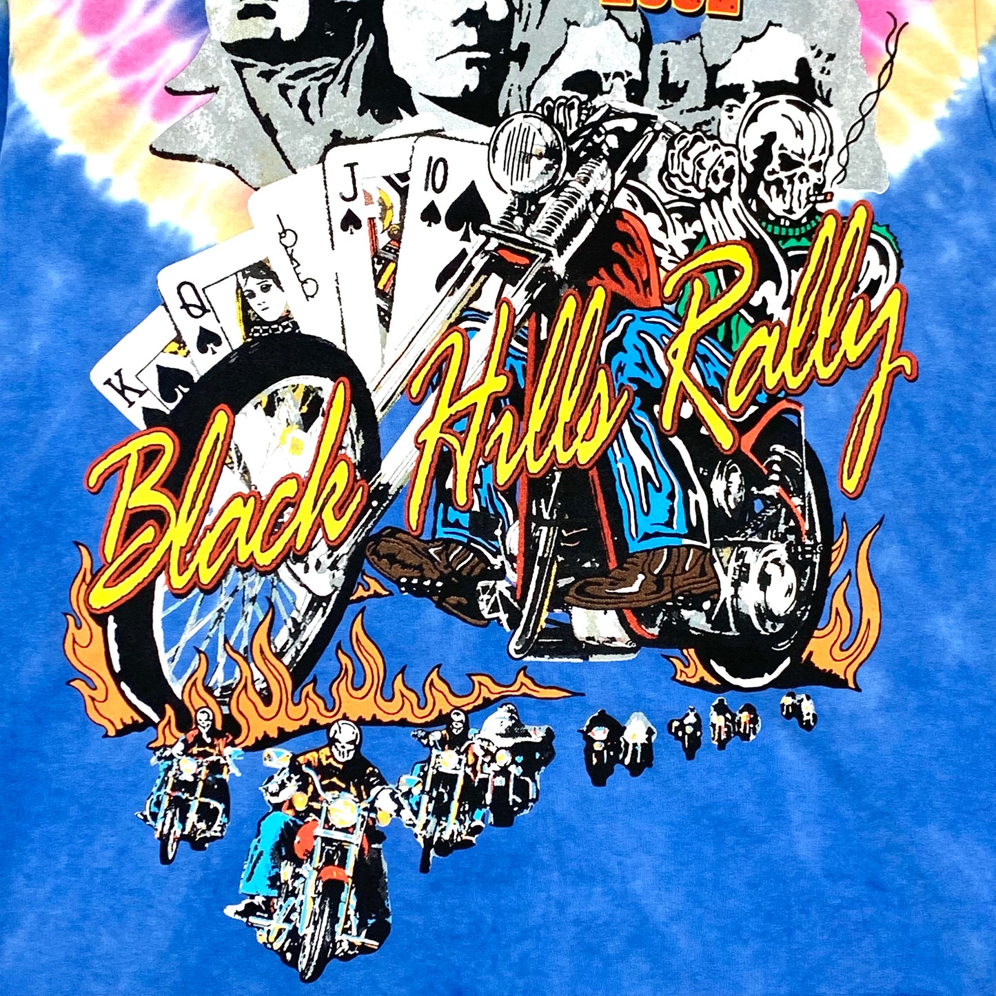 2024 warren lotas sturgis royal flush tie dye t-shirt