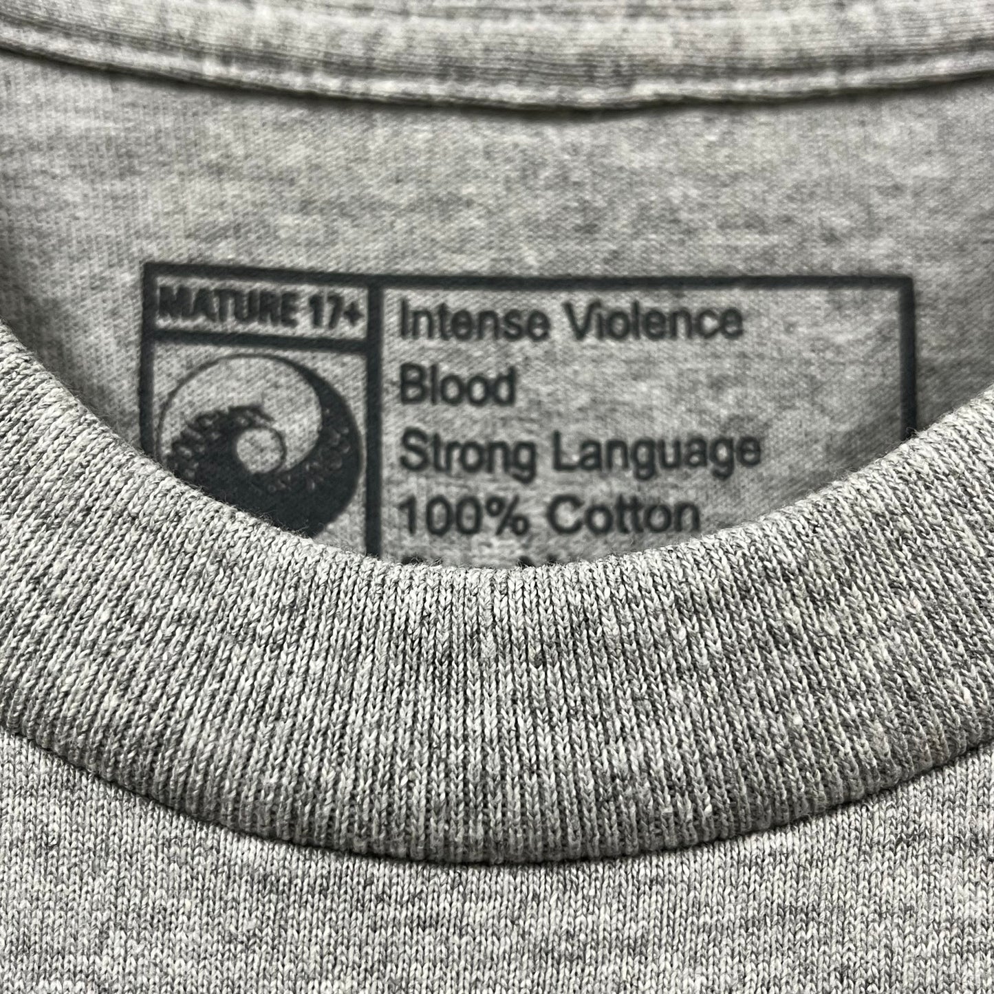 2023 drought vowel heather grey t-shirt