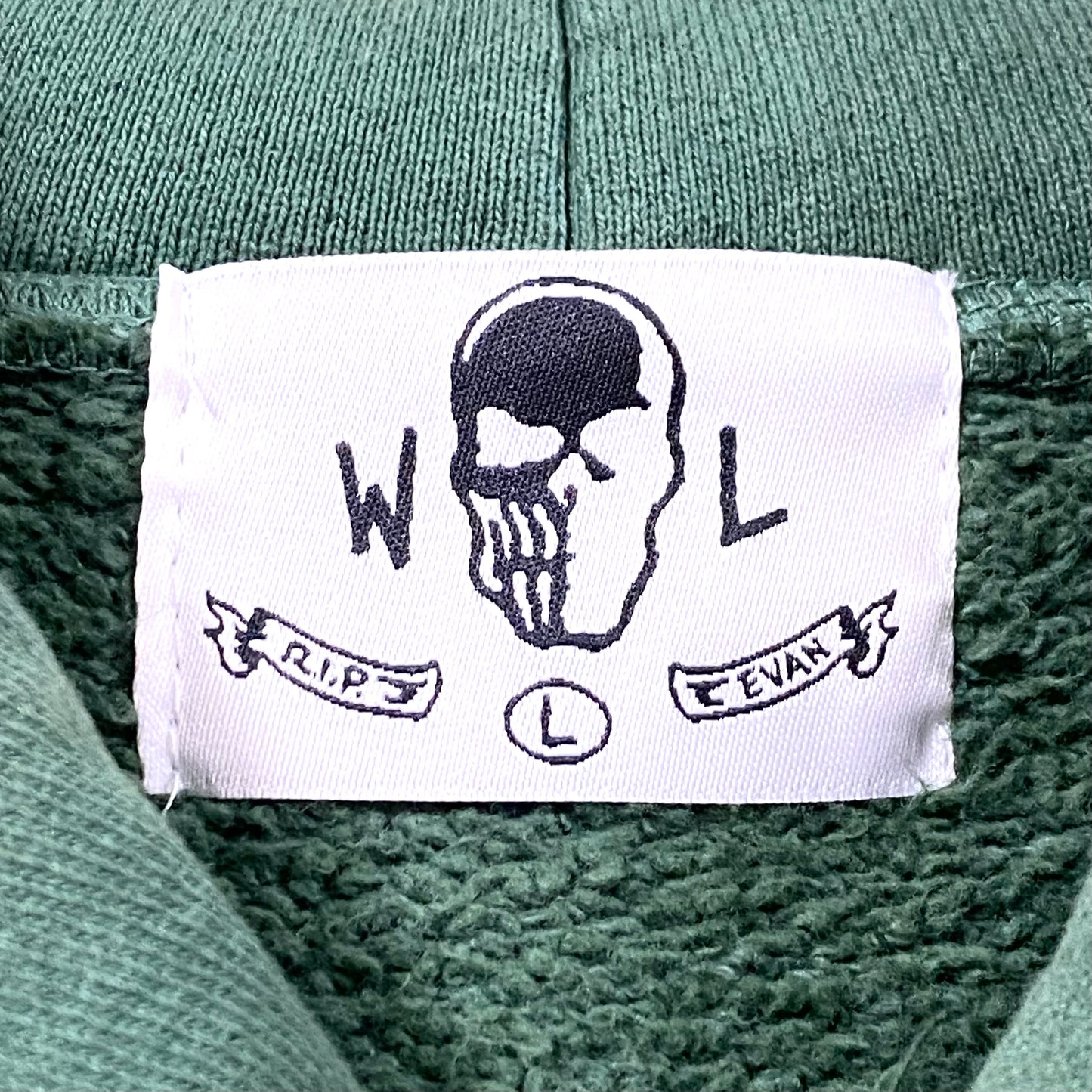 2023 billy hill // warren lotas junkyard lady green hooded sweatshirt