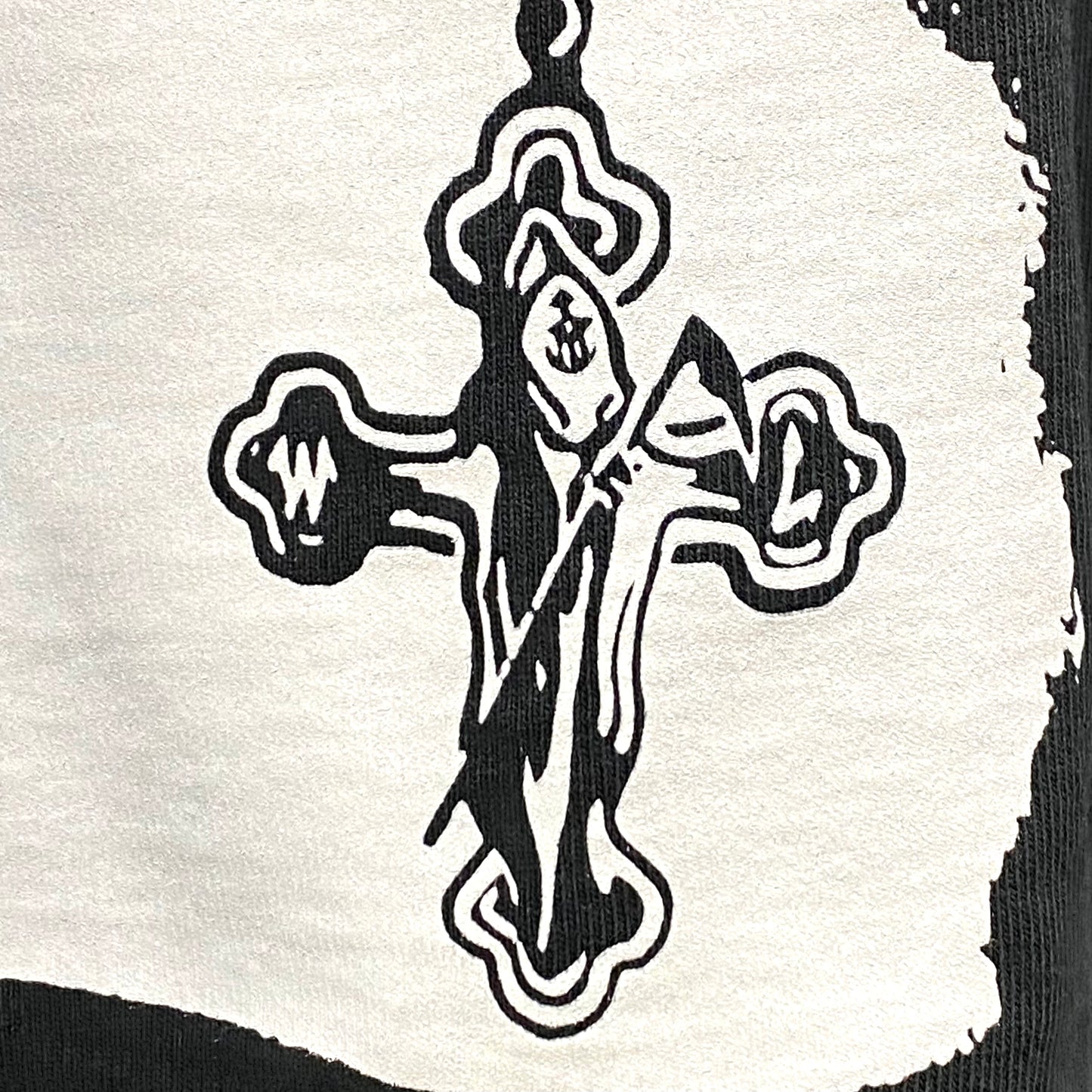 2023 warren lotas the nun sun dyed black t-shirt