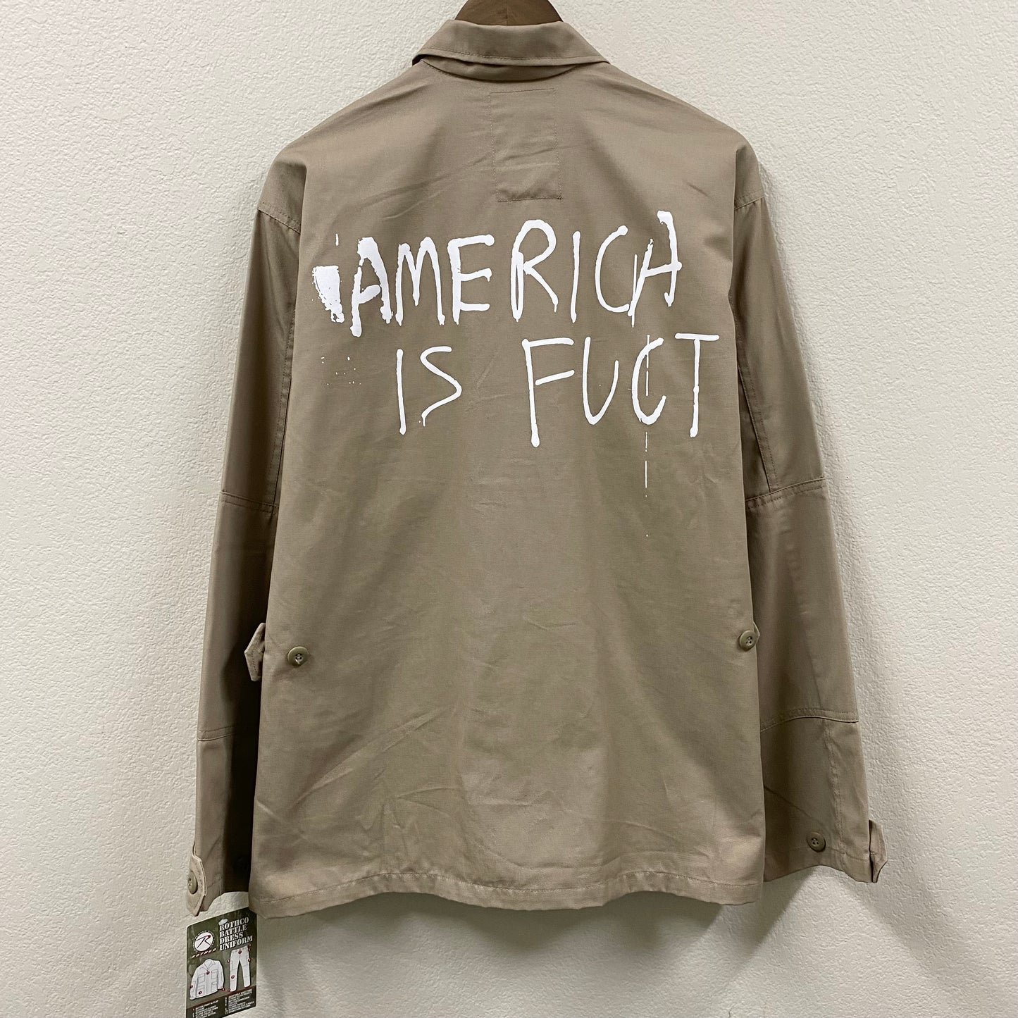 2022 fuct bdu military khaki button-up jacket