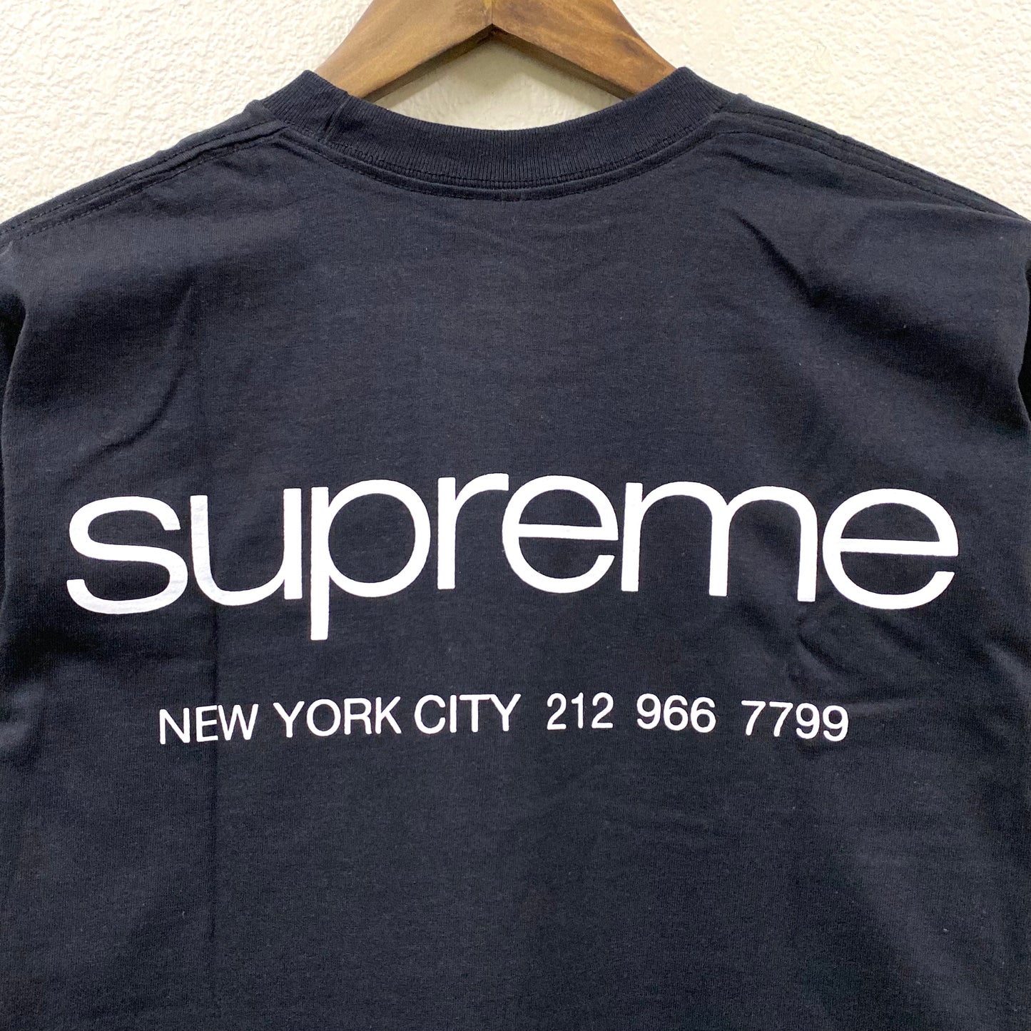 2023 f/w supreme nyc black t-shirt