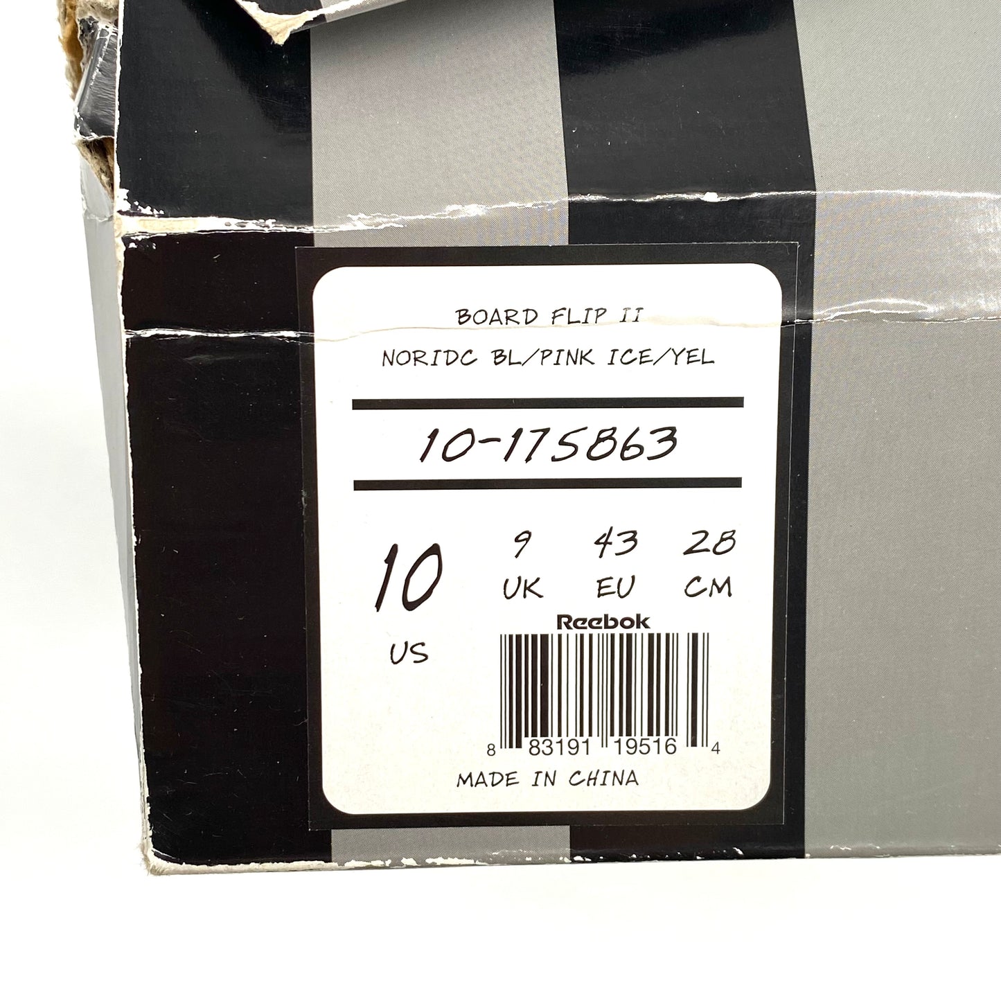 2007 reebok bbc ice cream board flip II cotton candy