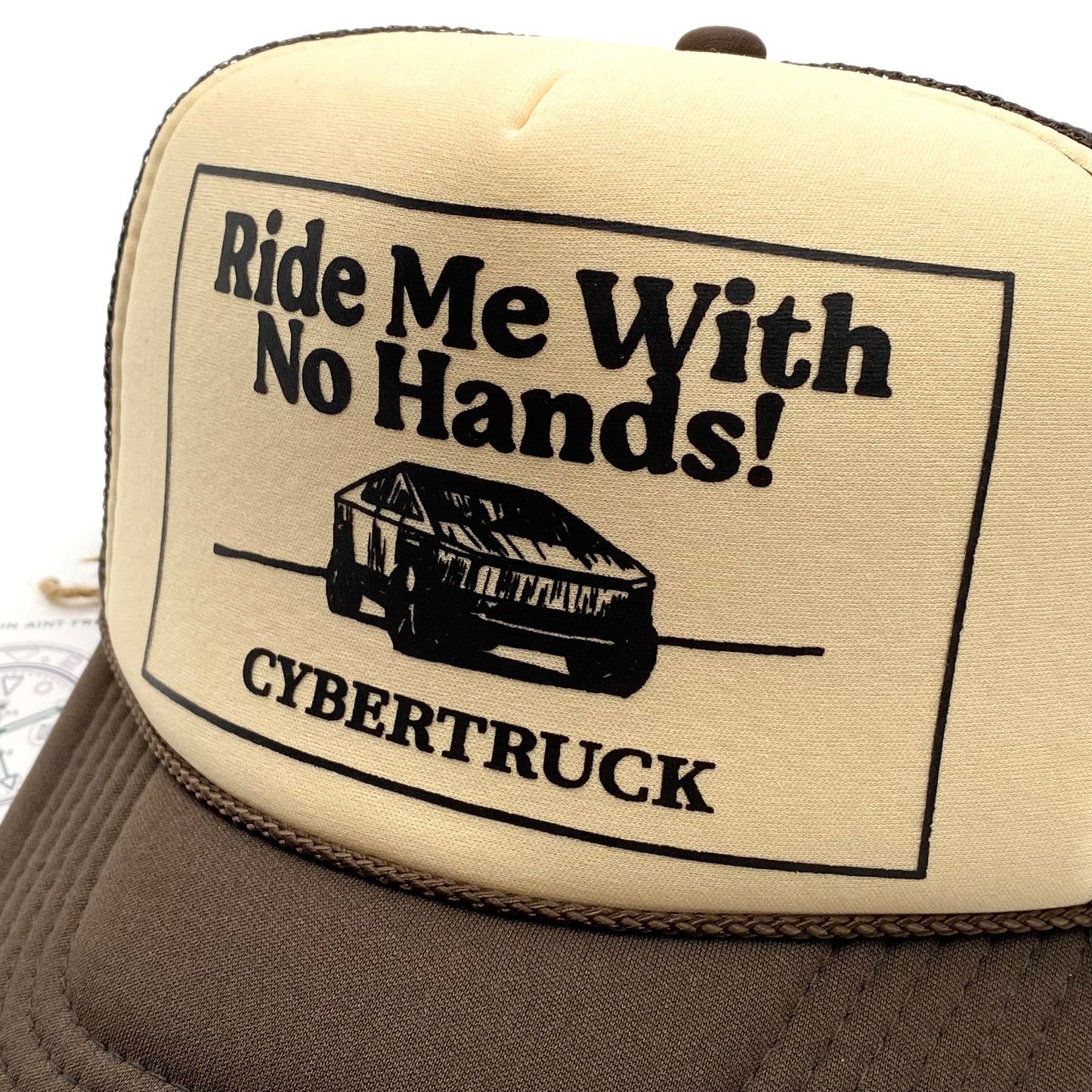 2021 ride me with no hands cybertruck trucker snapback hat