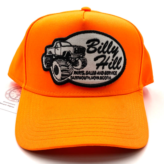2022 billy hill safety orange patch snapback hat