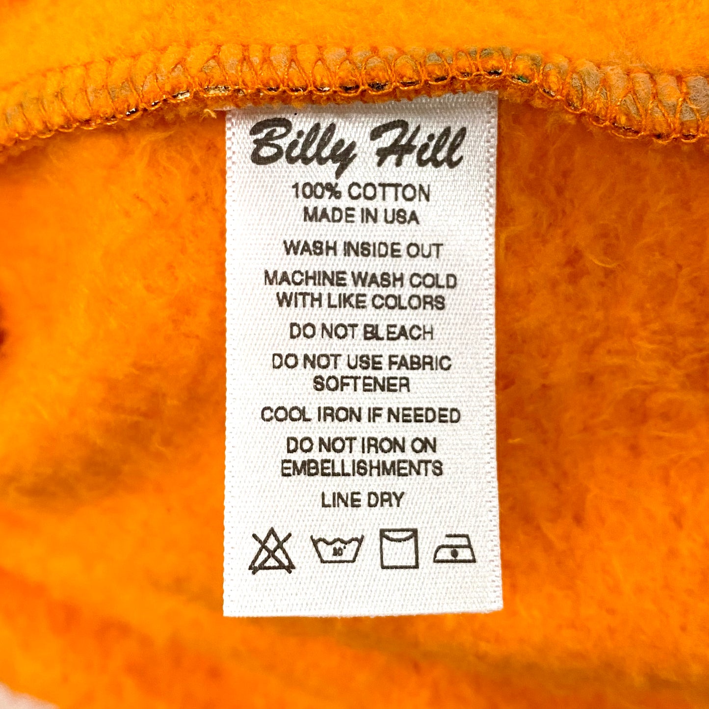 2021 billy hill treevenge orange hoodie