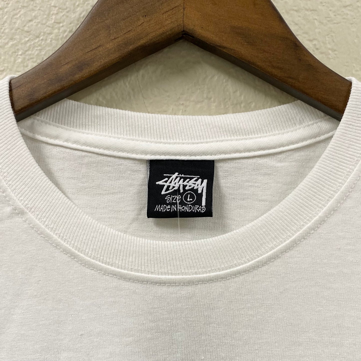 2023 stussy // better gift shop chainsaw white t-shirt