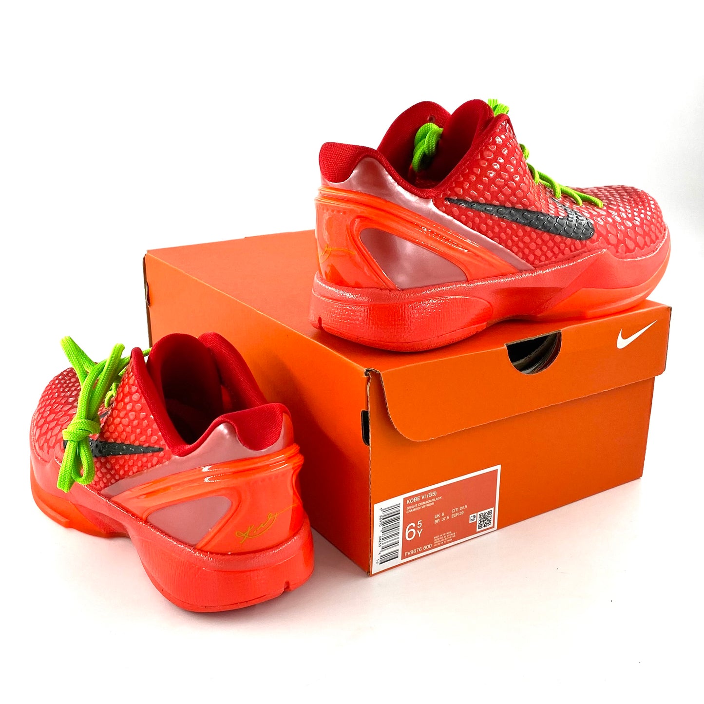 2023 nike kobe 6 protro reverse grinch grade-school