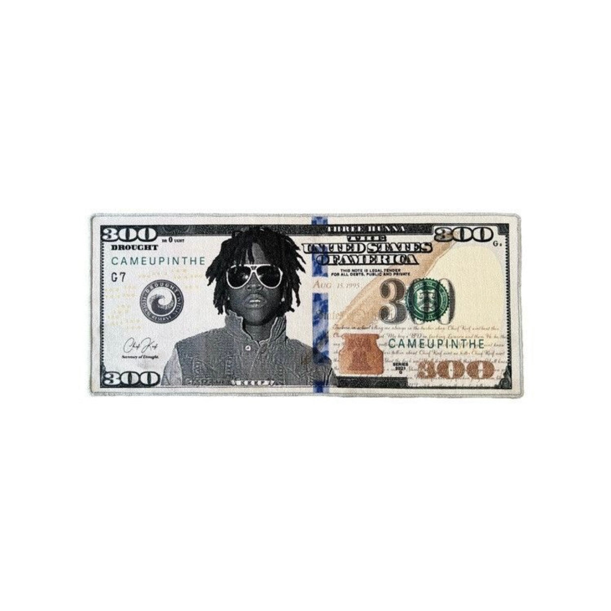 2022 drought chief keef three hunna dolla bill rug