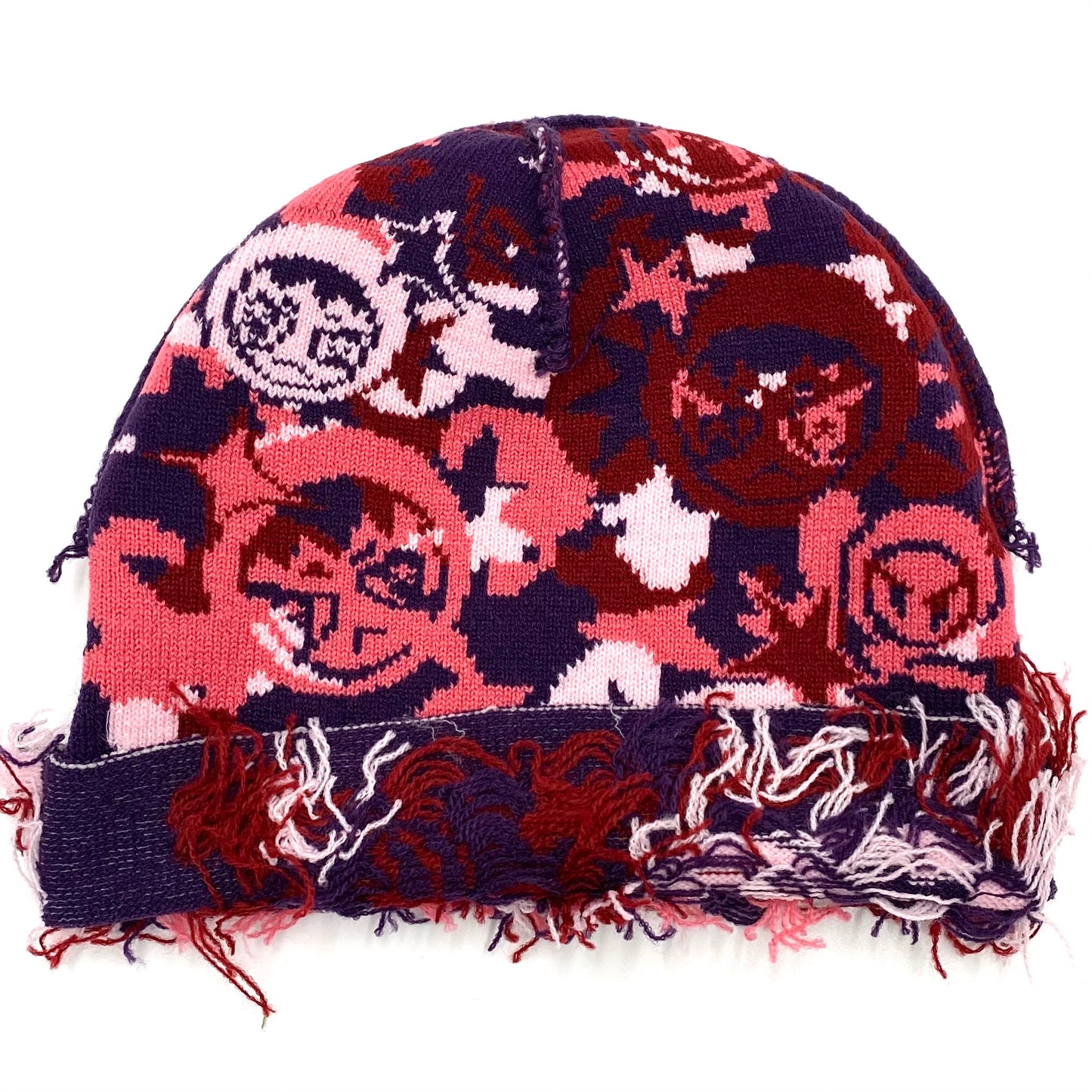 2022 happy99 threadtek camo red beanie