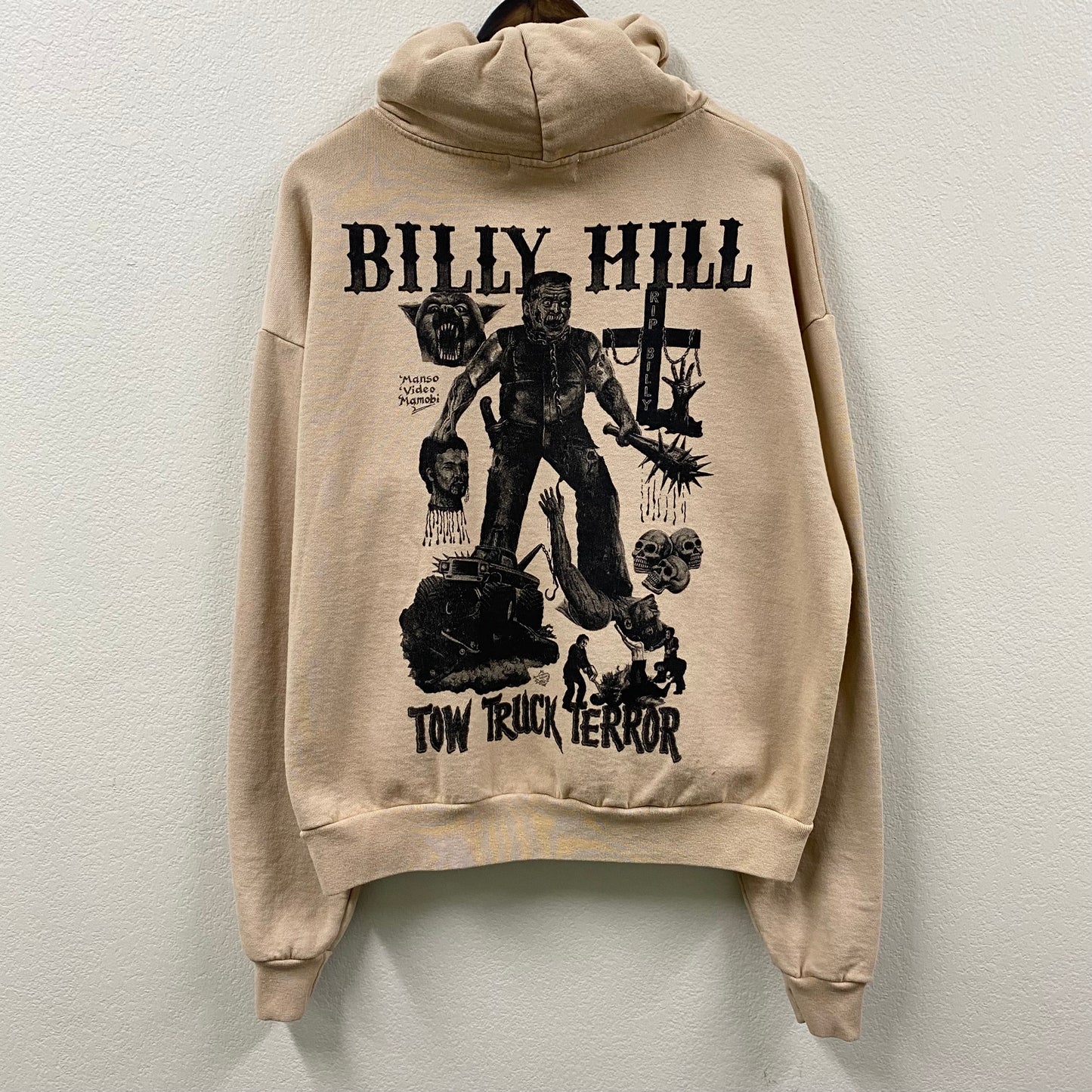 2022 billy hill tow truck terror light brown hoodie