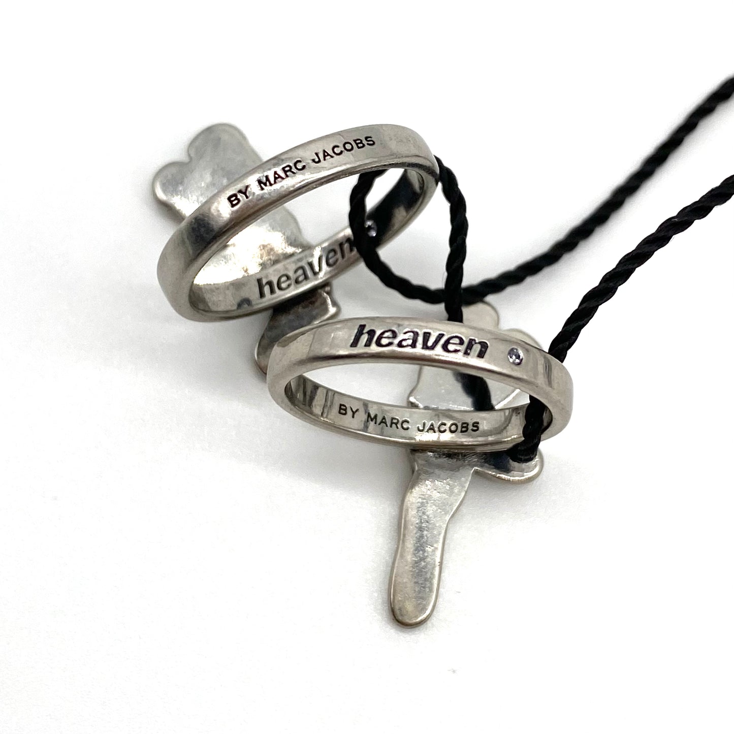 2023 heaven by marc jacobs double headed teddy friendship ring set