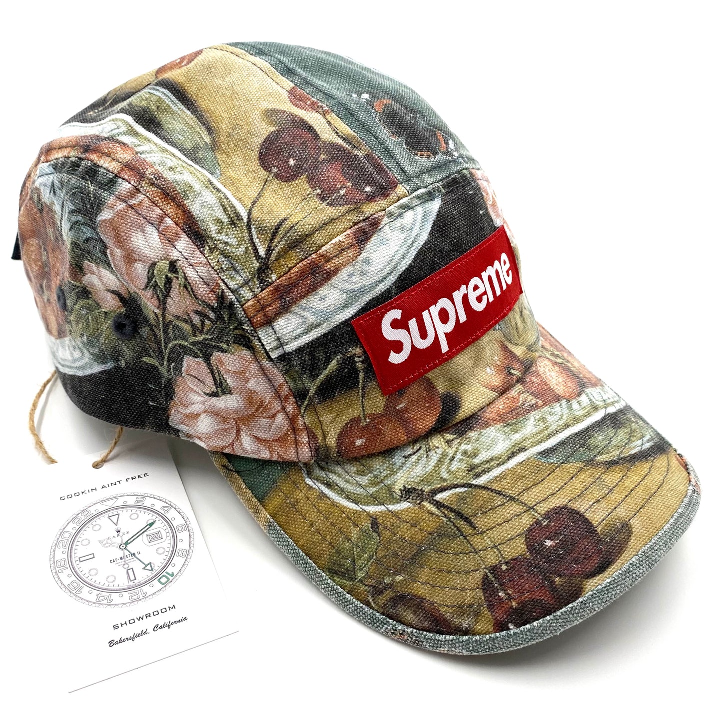 2023 s/s supreme strawberries camp cap