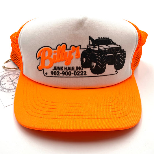 2023 billy hill orange junk hauling trucker snapback hat