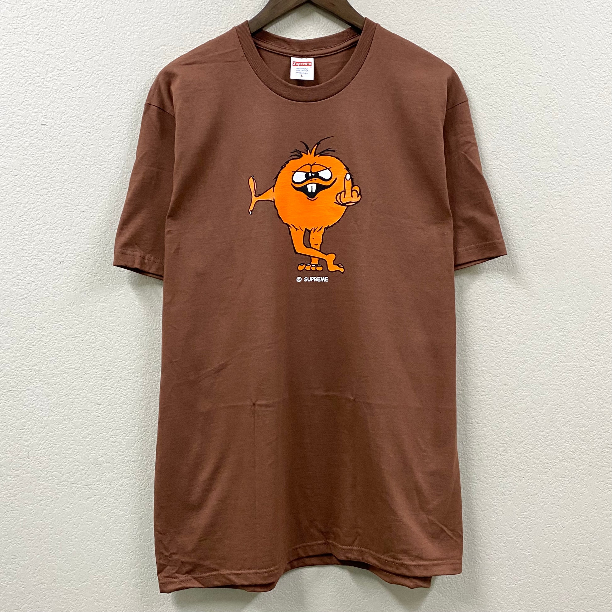Orange hot sale supreme shirt