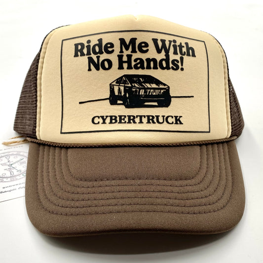 2021 ride me with no hands cybertruck trucker snapback hat