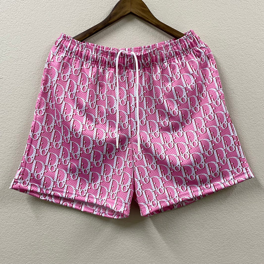 2023 bravest studios pink dior inspired mesh shorts