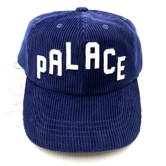 2022 s/s palace corduroy alas 6-panel strapback navy hat