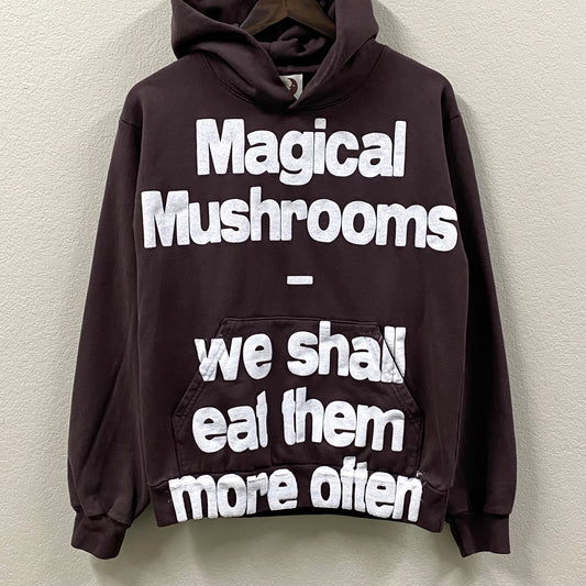 2023 by cole bennett magical mushrooms brown hoodie