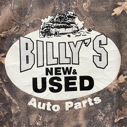 2023 billy hill new & used auto parts sasquatch camo vintage wash t-shirt