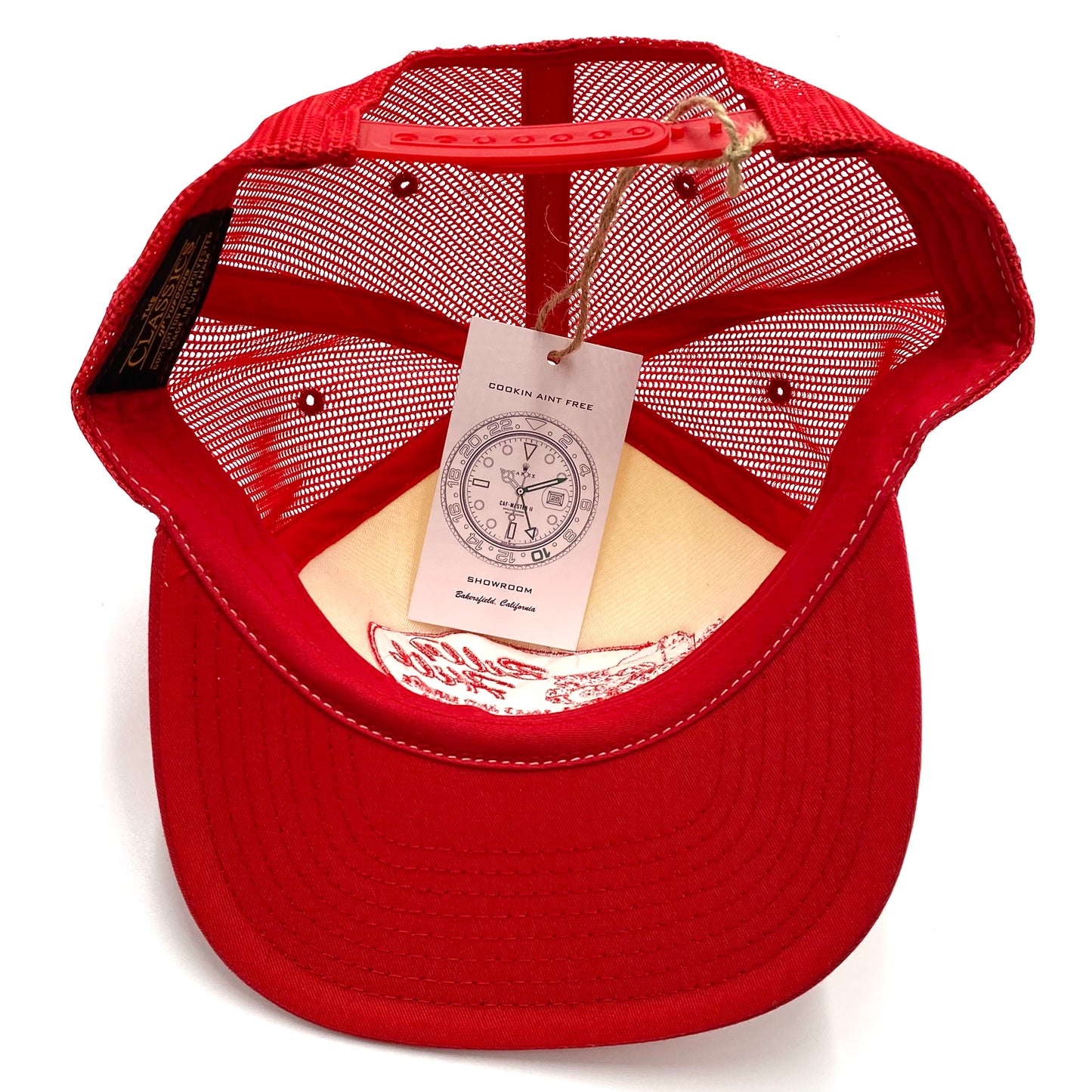 2021 billy hill red patch 2-tone trucker snapback hat