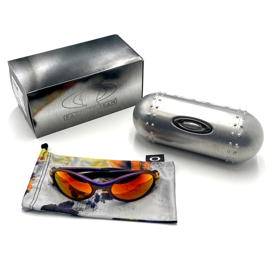 2023 brain dead oakley eyejacket flames prizm sunglasses