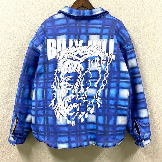 2023 billy hill // warren lotas airbrushed flannel jacket