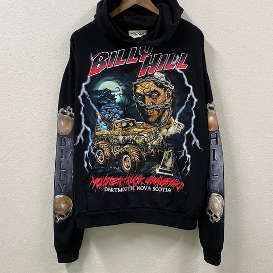 2021 billy hill monster truck graveyard black hoodie