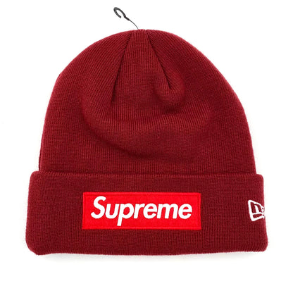 2022 f/w supreme cardinal red box logo beanie