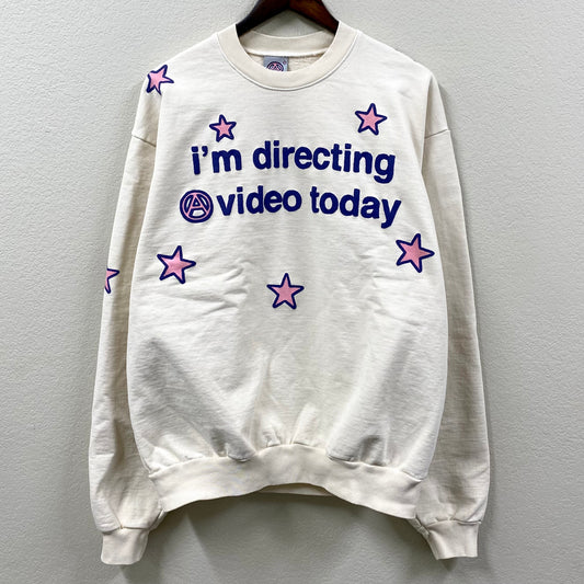 2023 by cole bennett // absent usa i’m directing a video today cream crewneck