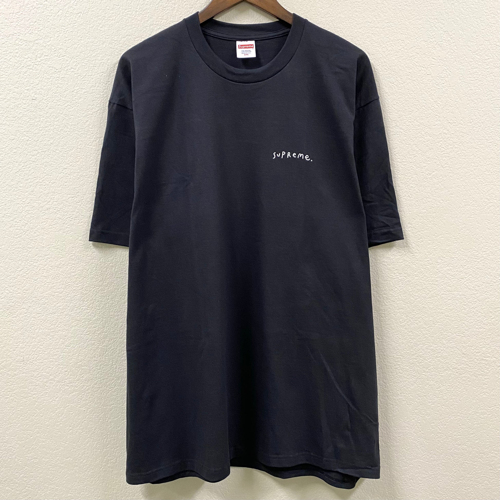 Supreme online black tee