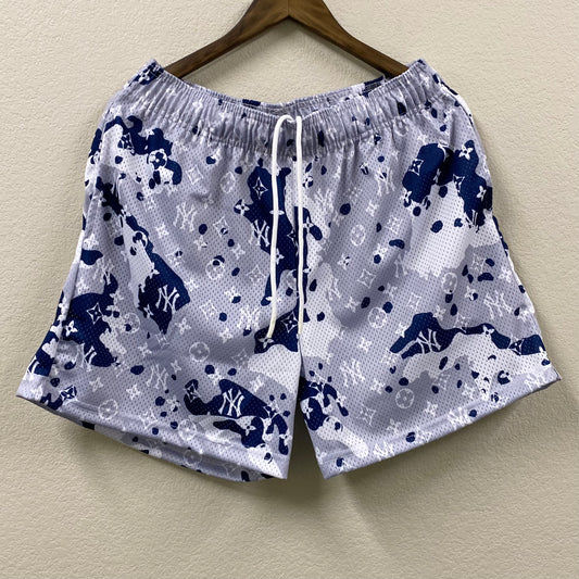 2021 bravest studios new york yankee inspired camo mesh shorts