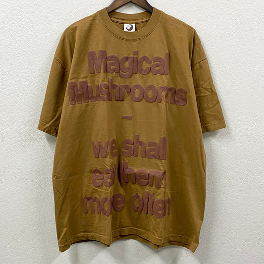 unreleased f&f by cole bennett magical mushrooms brown t-shirt