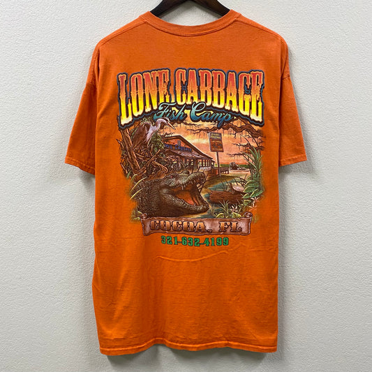 1990’s lone cabbage fish camp cocoa, fl pocket t-shirt