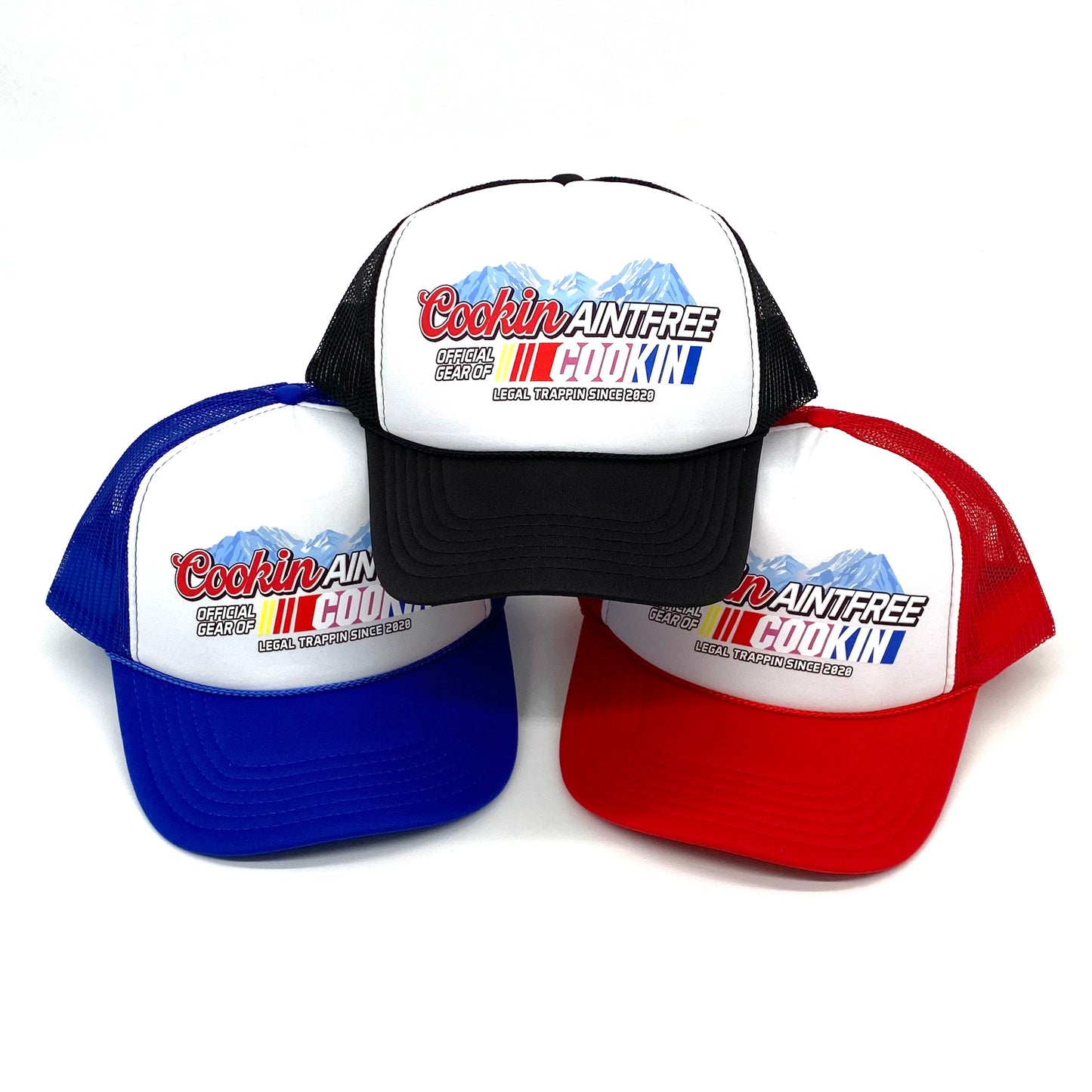 2024 caf racing graphic foam trucker hat