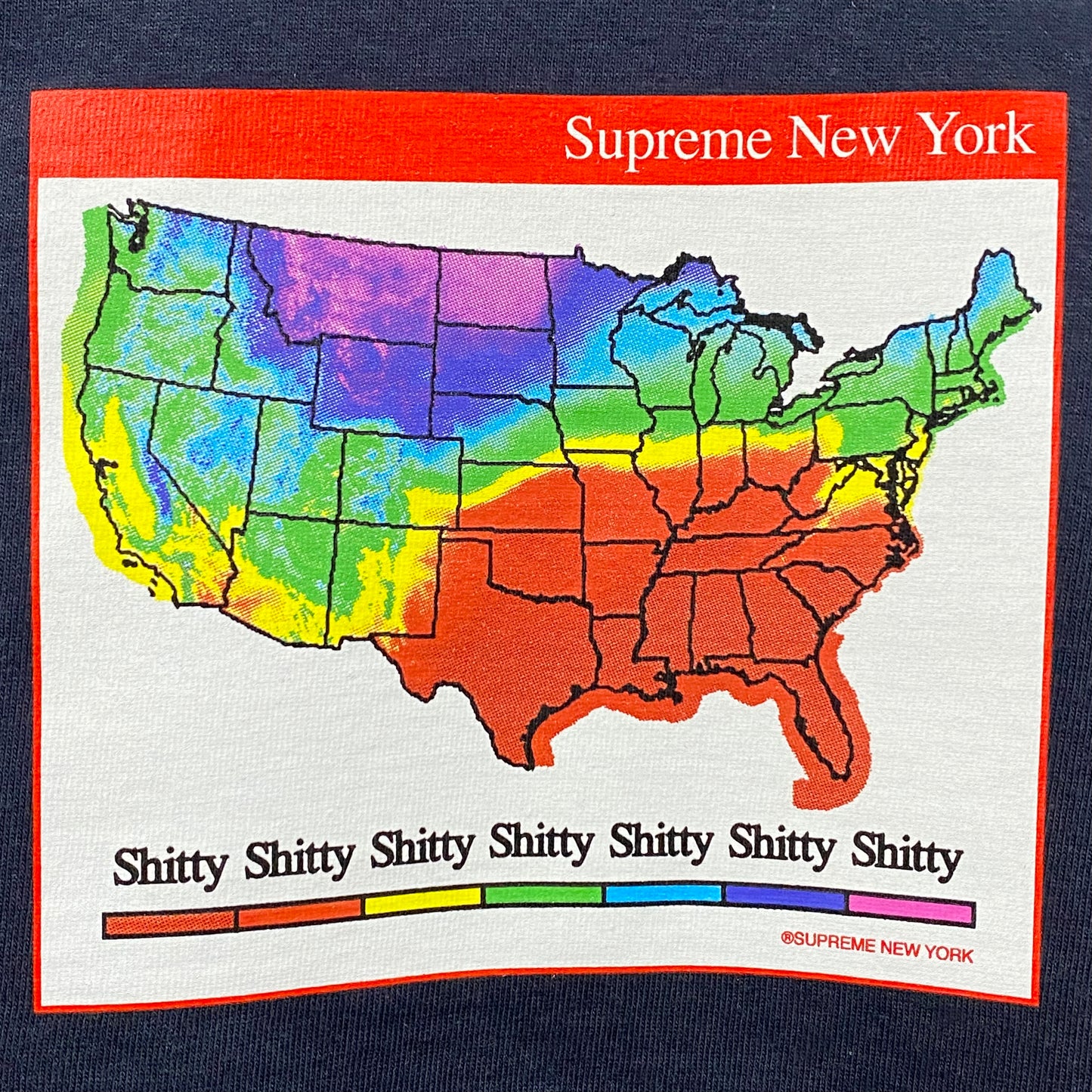 2023 f/w supreme weather t-shirt