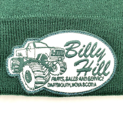 2021 billy hill forest green patch beanie