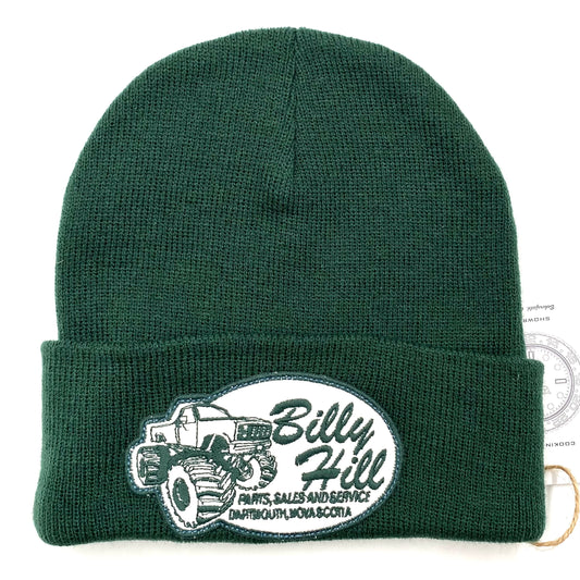 2021 billy hill forest green patch beanie