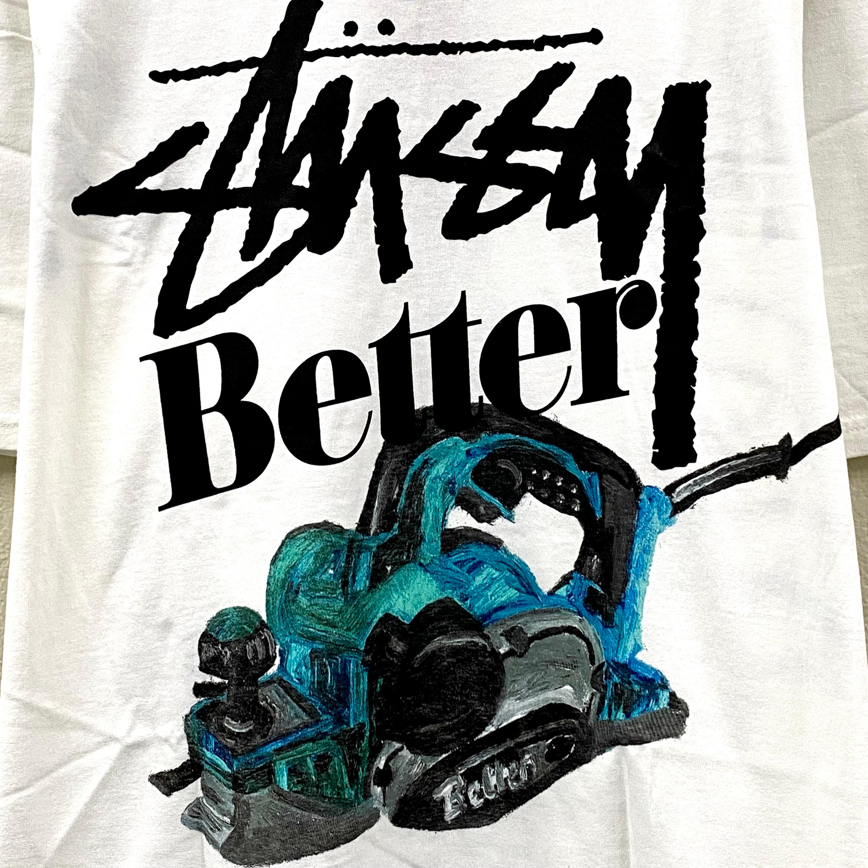 2023 stussy // better gift shop chainsaw white t-shirt – cookin