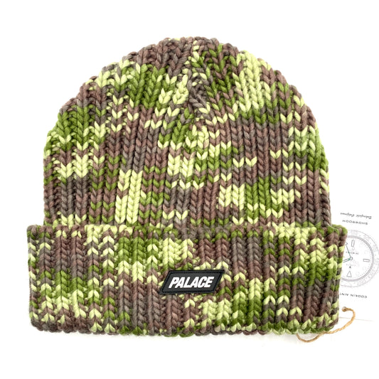 2022 f/w palace crochet knit camo beanie