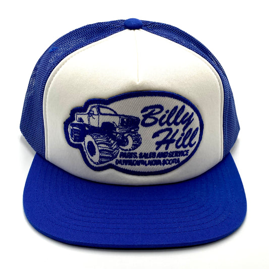 2023 billy hill blue patch 2-tone trucker snapback hat