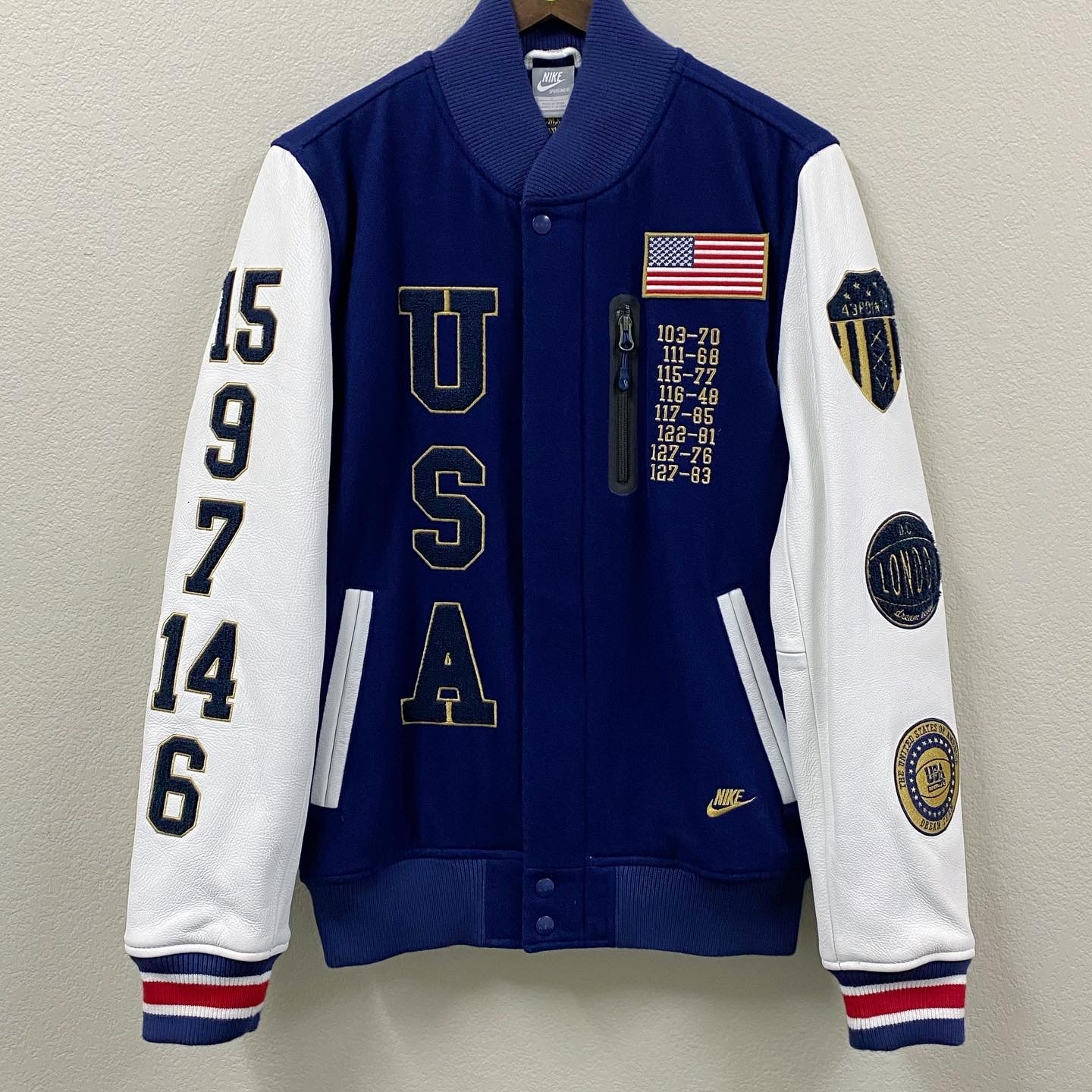 2012 nike destroyer varsity letterman jacket