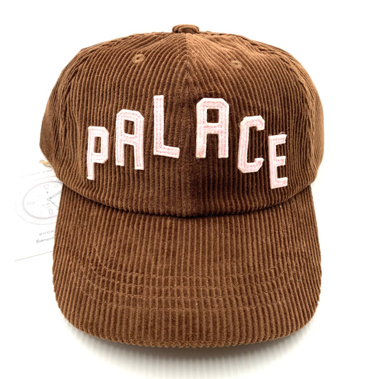 2022 s/s palace brown corduroy alas 6-panel strapback brown hat